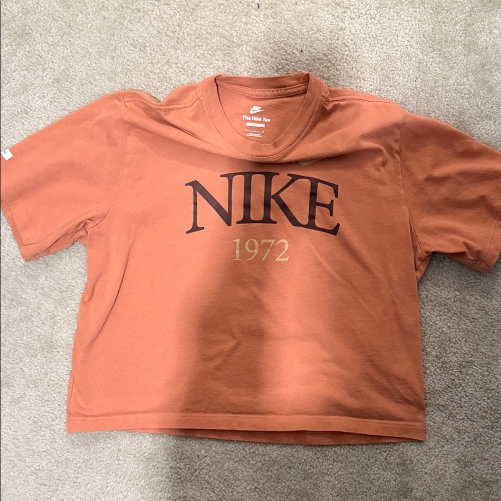 Nike Rust Orange Tee with Logo